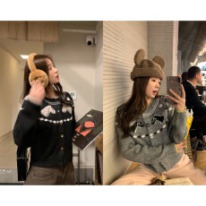 批发im向 童趣小马~羊毛混纺小马提花软糯毛感插肩袖<b class='q'>开衫</b>毛衣女秋冬