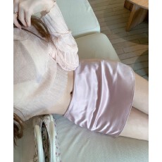 批发邱肉瑶光影迷情雾面锻感百搭mini裙裤女夏季低腰显瘦简约短裙