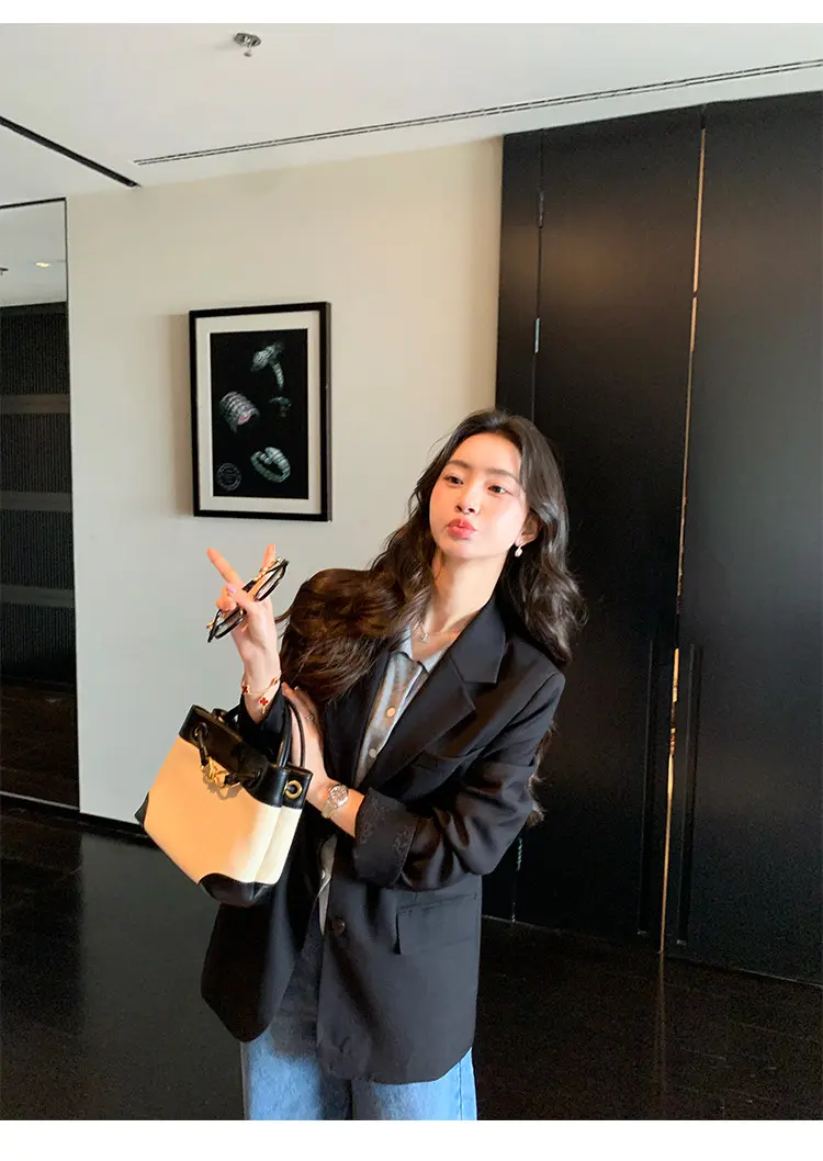 배색 폴로 칼라 니트 가디건 상세 이미지 19