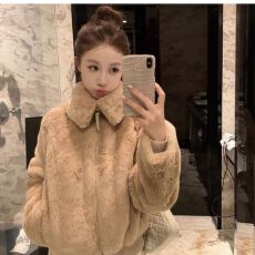 批发秋冬立领宽松保暖加厚短款ins外套2025新款小个子高级感韩系上衣