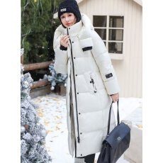 批发白鹅绒 高定欧货加厚过膝长款羽绒服女 宽松韩版2025<b class='q'>冬</b>装新款外套