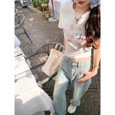 批发40支220克精梳92%棉+8%氨纶后包领修身显瘦正肩短袖t恤女