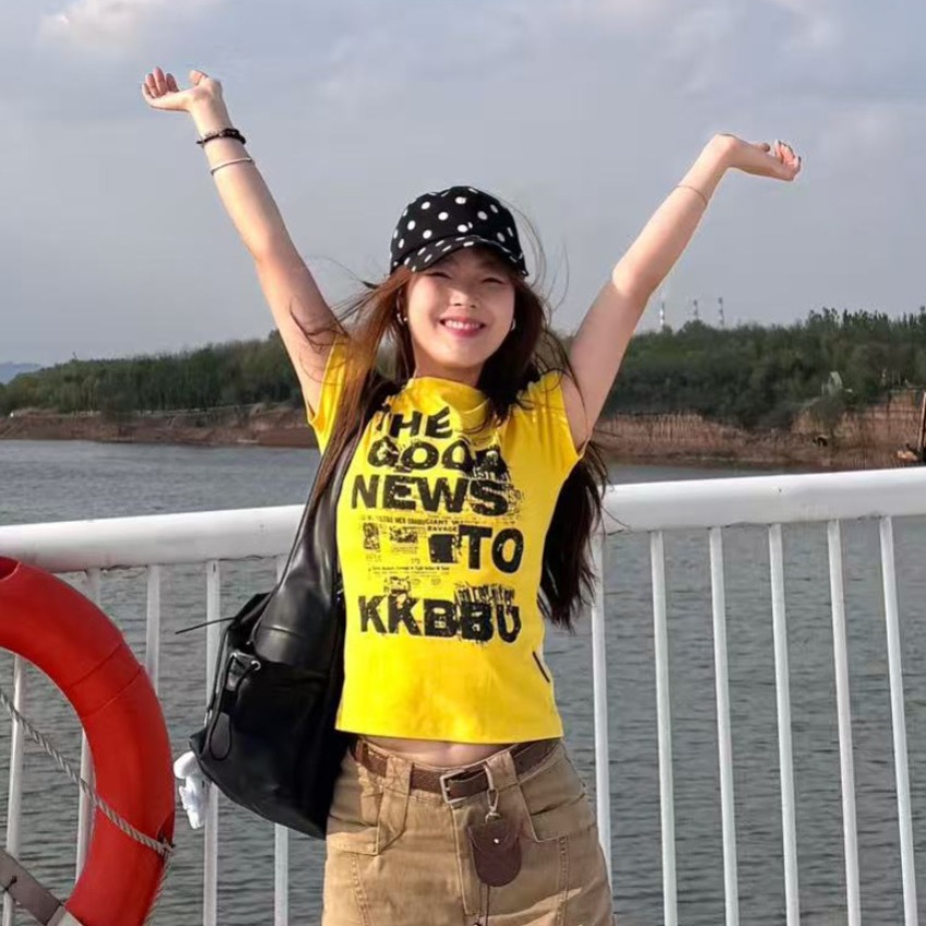 40 220 그램 빗질하다 92 면 8 암모니아 Lun 이후 패키지 칼라 몸매 가꾸기 슬림해 보이는 긍정적 인 어깨 반팔 티셔츠 여성