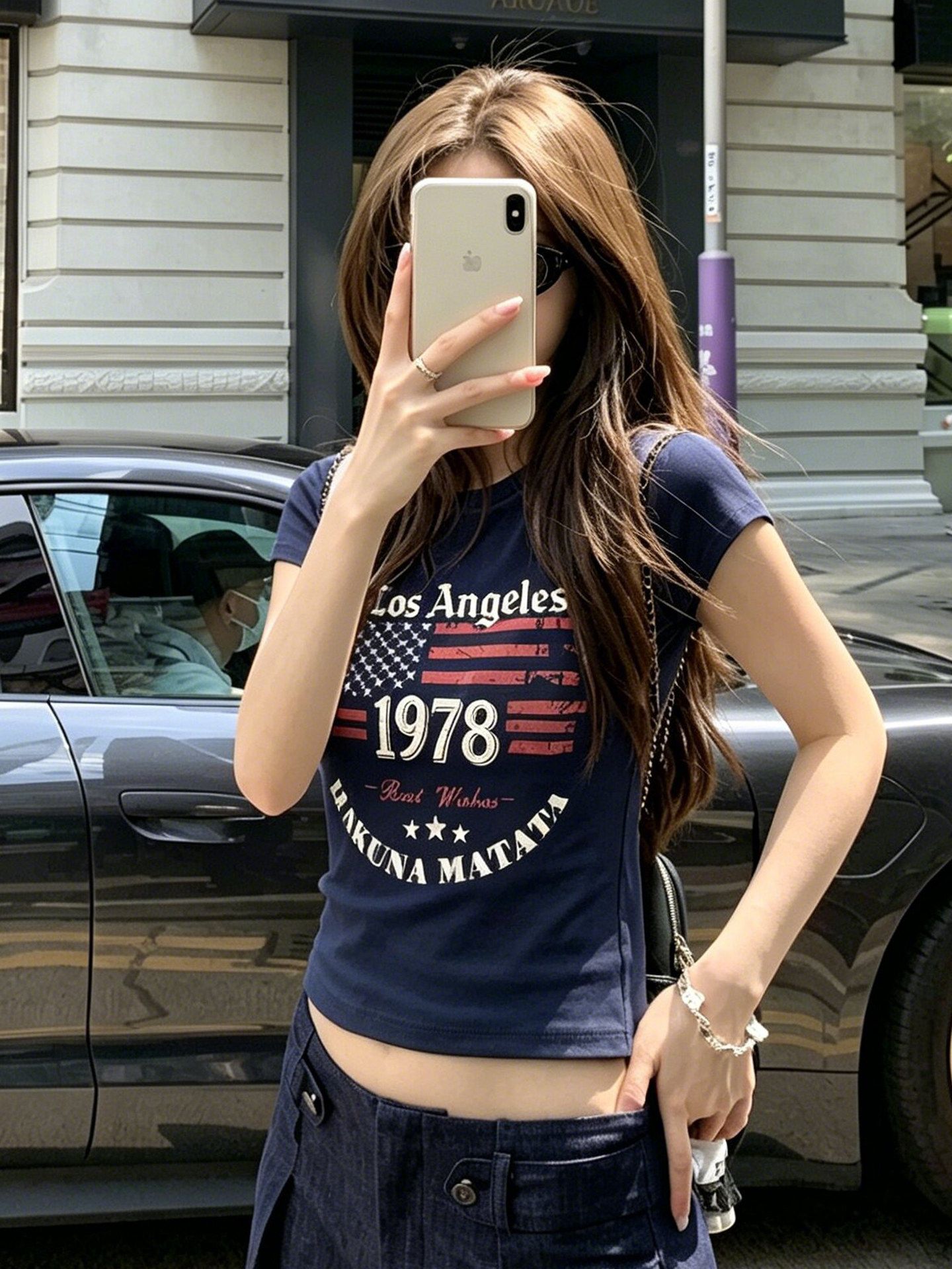 40 220 그램 빗질하다 92 면 8 암모니아 Lun 이후 패키지 칼라 몸매 가꾸기 슬림해 보이는 긍정적 인 어깨 반팔 티셔츠 여성