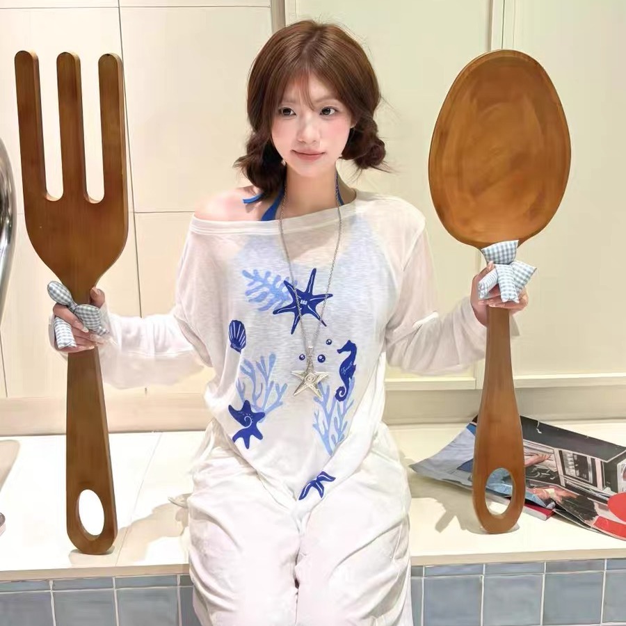 높은 품질 180 그램 아마 눈꽃 비스듬한 어깨 티셔츠 자외선 차단 기본 셔츠 블라우스 통기성