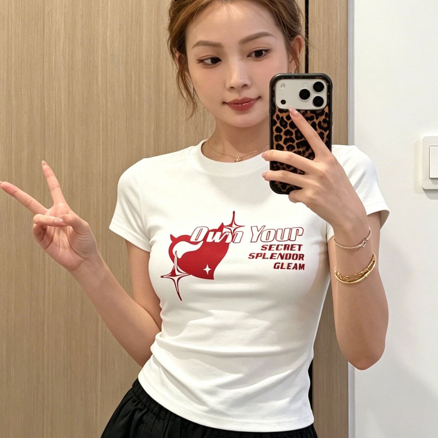 40 220 그램 빗질하다 92 면 8 암모니아 Lun 이후 패키지 칼라 몸매 가꾸기 슬림해 보이는 긍정적 인 어깨 반팔 티셔츠 여성