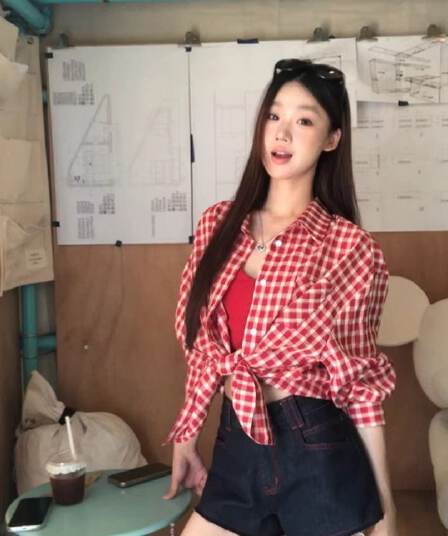 빨간색 체크무늬 레트로 셔츠 재킷 새로운 루즈핏 캐주얼 느긋한 긴팔 맨위 셔츠