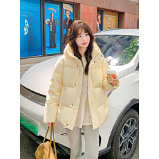 批发白鸭绒白灵儿中戏短款羽绒服女2026年新款韩版宽松加厚保暖冬外套