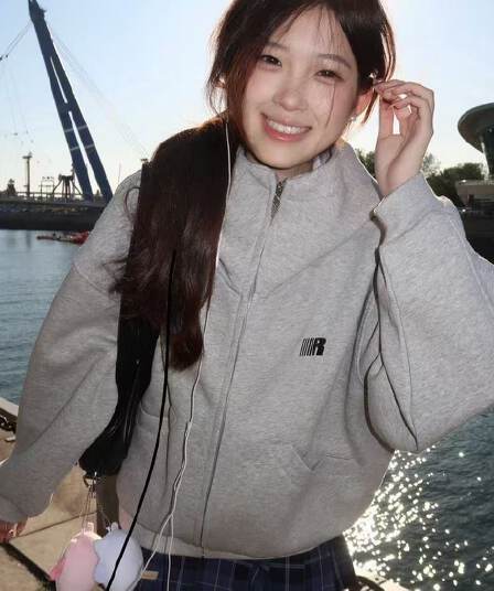 후아 면 해체 후드 여성 코트 가을 착용 가져 가라. 조수 브랜드 디자인 센스 패치워크 후드티 높음 거리 커플 모자 셔츠