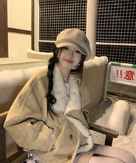 한 부서 흐름 지불 연령 감소 품격 다용도 재킷 고급 센스 보온 섹션 두꺼운 오픈 가디건 섹션 슈퍼 잘 생긴 여성 셔츠