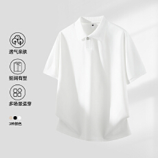 批发2026<b class='q'>新款</b>轻奢纯色基础款莫代尔果冻棉短袖日系立领男POLO衫合体版