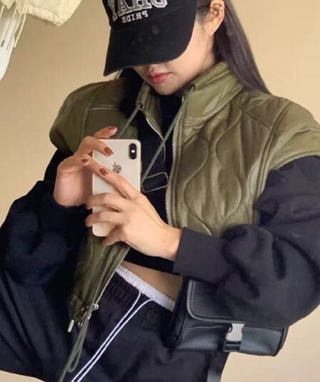한국 스타일 새로운 품격 박 알로에 도보 선 개성 작은 베스트 면 의류 여성