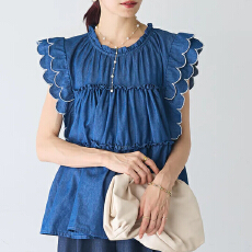 批发娃娃领<b class='q'>牛仔</b><b class='q'>上衣</b>女 春夏重工韩版<b class='q'>牛仔</b>衬衫