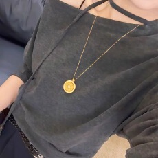 批发大码飘带斜肩露肩长袖t恤女打底衫2025新款绝美一字肩上衣高级感