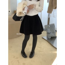 批发吸睛重磅推荐！柠檬绿茶遮胯显瘦超厚毛呢半身裙