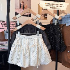 批发【原版有内里】波点减龄花苞短裙女高腰显瘦百搭防走光蓬蓬裙