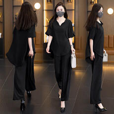 批发<b class='q'>实拍</b>2026年洋气大码女<b class='q'>装</b>套<b class='q'>装</b>胖MM时尚宽松显瘦阔腿<b class='q'>裤</b><b class='q'>两件套</b>