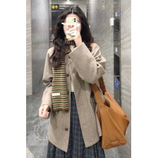 批发小个子韩系毛呢短款<b class='q'>大</b>衣女秋冬季2025新款爆款高级感冬天加厚外套