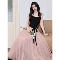 批发实拍#法式连衣<b class='q'>裙</b><b class='q'>芭蕾舞</b><b class='q'>裙</b>长<b class='q'>裙</b><b class='q'>吊带</b>打底<b class='q'>裙</b>连衣<b class='q'>裙</b>