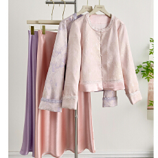 批发新中式精致提花国风外套女2026春秋高端超好看气质复古蕾丝上衣