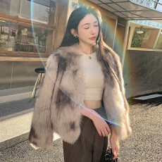 批发冬季新款【维多利亚】整皮芬兰进口狐狸毛皮草外套<b class='q'>时尚</b>高级毛毛女