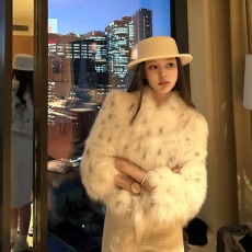 批发冬季韩版小奶豹<b class='q'>大衣</b>新款时尚环保皮草仿狐狸毛皮草<b class='q'>外套</b>短款年轻款