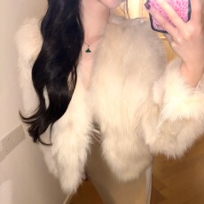 批发冬季韩版新款小香风千金杏色仿<b class='q'>狐狸毛</b>外套环保时尚毛毛皮草大衣女