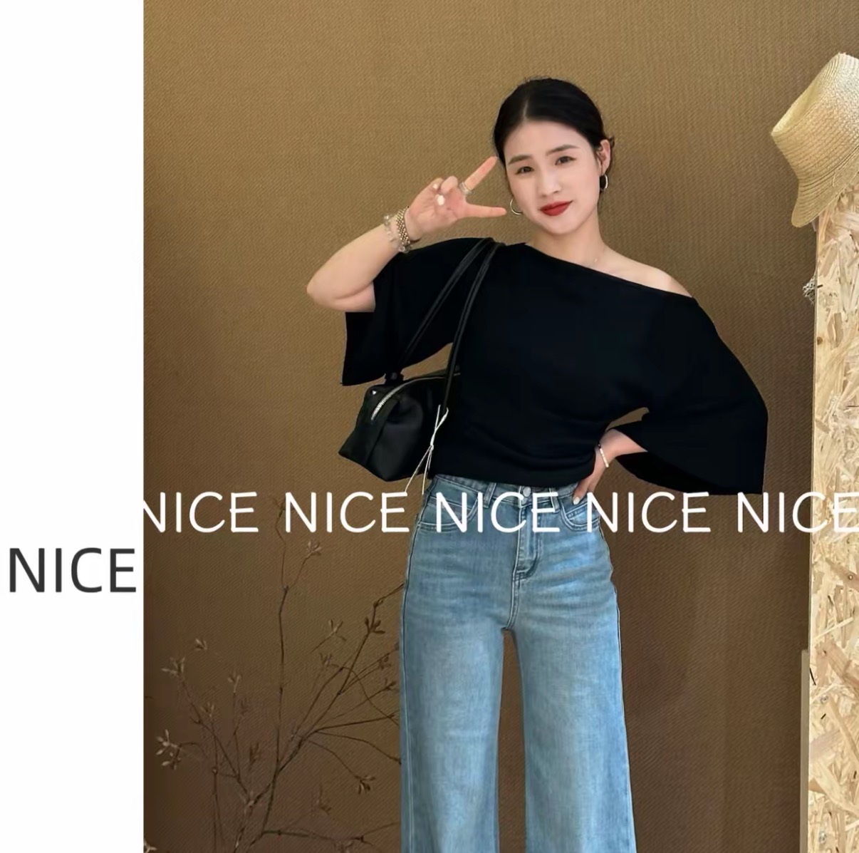 새로운 에어컨 셔츠 나만의 것을 가져와 라. 얼음 센스 비스듬한 어깨 오프숄더 품격 여름 새로운 나팔 소매 맨위 여성