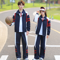 批发实拍情侣秋<b class='q'>冬</b>学生班服校服运动会三件套