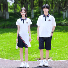 批发实拍情侣校园风夏季<b class='q'>学生</b>连衣裙<b class='q'>班</b><b class='q'>服</b> 校<b class='q'>服</b>
