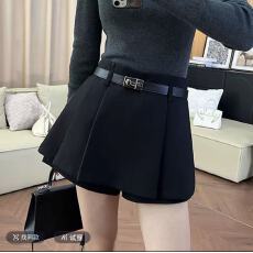 “配腰带”假两件a字裤阔腿短裤裙休闲百搭高腰显瘦半身裙裤
