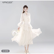 批发【棠眠】春夏新款新中式蕾丝刺绣<b class='q'>连衣裙</b>AQ2603071