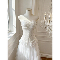 批发实价已保护 甜美气质带防滑条闪亮烫金抹胸背修身短款无袖上衣春