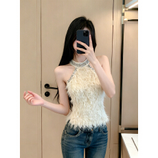 批发实价已保护 性感重工水钻蕾丝拼接背心吊带女V领修身显瘦无袖上衣