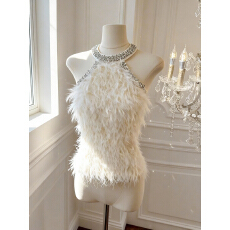 批发实价已保护 性感重工水钻蕾丝拼接背心吊带女V领修身显瘦无袖上衣