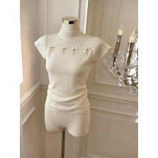 批发实价已保护 甜美风烫钻套头<b class='q'>上衣</b>显瘦气质小衫百搭法式<b class='q'>打底</b>衫背心