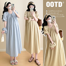 批发<b class='q'>实拍</b>2026夏季新款韩版时尚宽松中长款<b class='q'>孕妇</b><b class='q'>连衣裙</b>