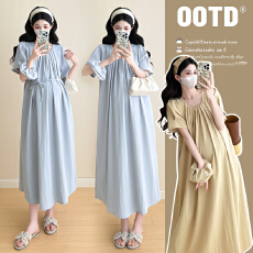 批发<b class='q'>实拍</b>2026夏季新款韩版时尚宽松中长款<b class='q'>孕妇</b><b class='q'>连衣裙</b>