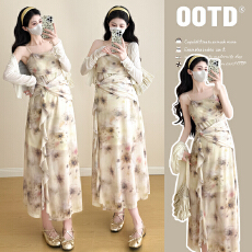 批发实拍2026夏新款韩版时尚高弹力显瘦<b class='q'>中长款</b><b class='q'>孕妇</b><b class='q'>连衣裙</b>+小外塔