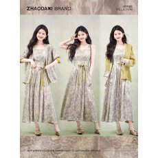 批发有货直接拿非遗线“青木花萝系列”<b class='q'>真丝</b>外套/连衣<b class='q'>裙</b> 双面双穿