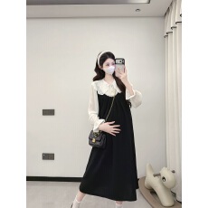 批发<b class='q'>孕妇</b><b class='q'>连衣裙</b>2026新款孕妈高级穿搭法式宽松遮肚格子长裙秋季<b class='q'>孕妇</b><b class='q'>裙</b>