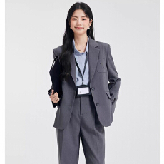 批发2026达佳诗灰色西装<b class='q'>套装</b>女<b class='q'>休闲</b>穿搭西服外套轻职场女士职业面试