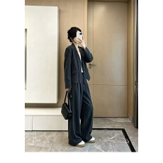 批发通勤<b class='q'>职业</b>西装<b class='q'>套装</b>女2026秋季新款一整套穿搭高级感阔腿裤两件套