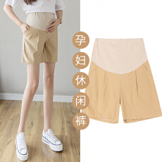 批发实拍 夏季孕妇冰丝托腹款三分裤薄款休闲宽松时尚经典百搭潮妈