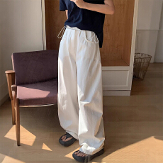 批发孕妇早秋透气弯刀裤高腰拼接外穿长款阔腿直筒宽松孕妇裤