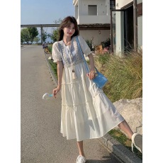 批发<b class='q'>孕妇装</b><b class='q'>哺乳</b><b class='q'>假两件</b>夏季新款蕾丝拼接显瘦甜美连衣裙