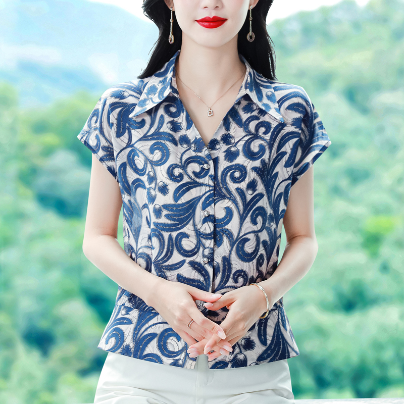 실사 2026 새로운 반팔 폴로 칼라 빛 럭셔리 여름 고급 품격 작은 셔츠 맨위