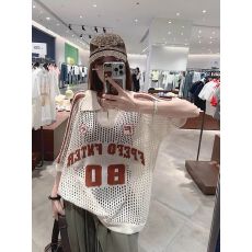 批发夏季凉感镂空网眼polo衫男女美式<b class='q'>运动</b>风宽松翻领短袖