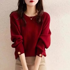 批发时尚洋气减龄针织打底衫女秋<b class='q'>冬</b>2026新款通勤气质休闲内搭毛衣上衣