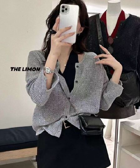 품격 슬림해 보이는 행침 목 조끼 루즈핏 니트 오픈 가디건 세트